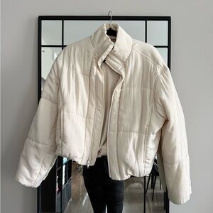 Vince Off-White Puffer Jacket